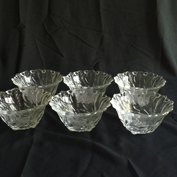 Set Of Six Glass Bowls - Picture 2 of 5
